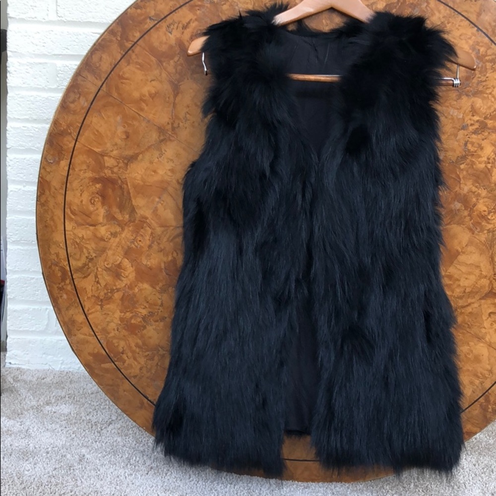 Real fur vest